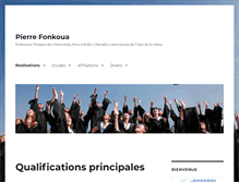Tablet Screenshot of pierrefonkoua.com